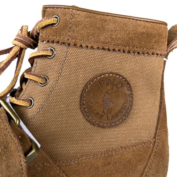 Polo Ralph Lauren Ranger Nubuck & Canvas Sneaker Boot Men\'s Size 7.5 main image 9
